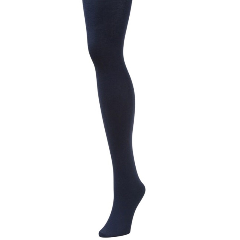 Dark Navy Blue Cotton Tights Tall Opaque B.ella Erika Footed NEW Fall Winter T
